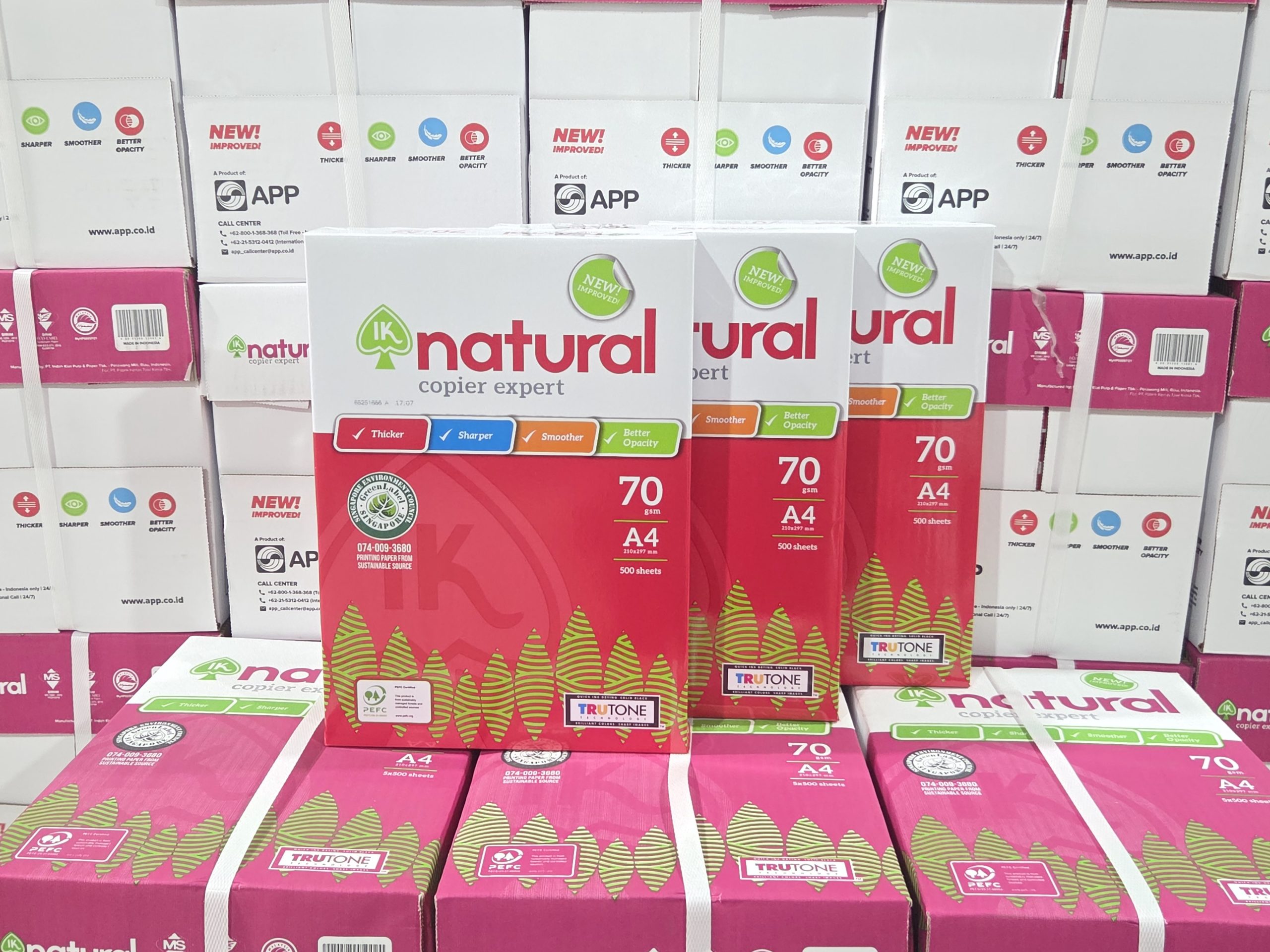 Giấy a4 Natural Nghệ An 70gsm chính hãng chống kẹt máy